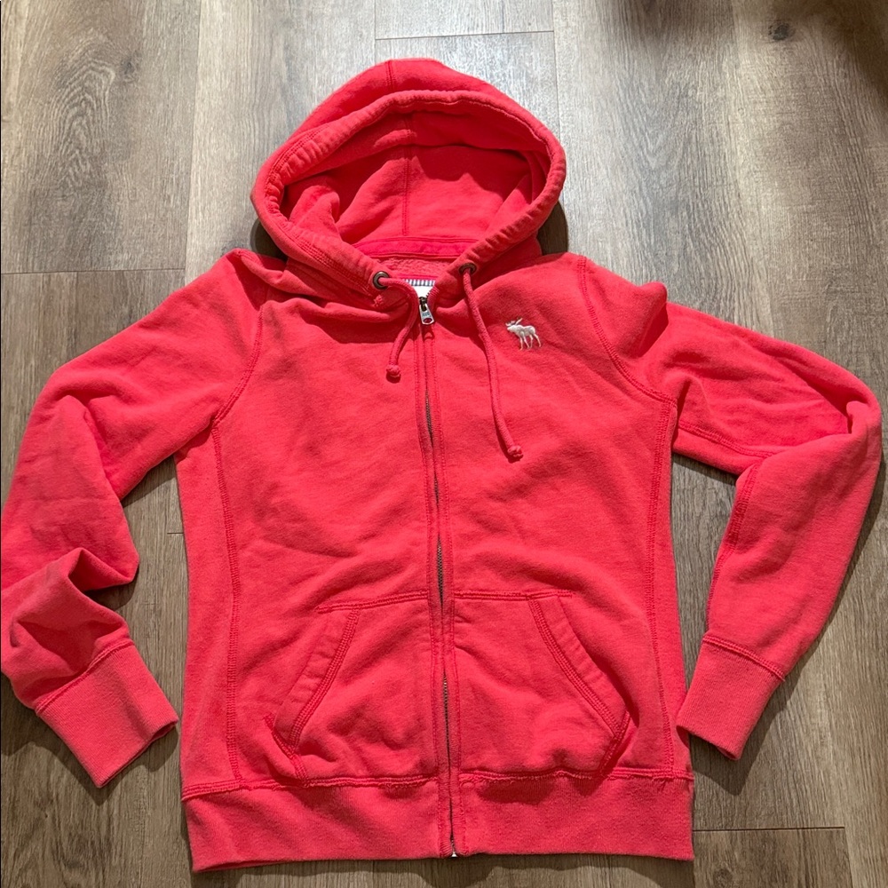 Abercrombie & Fitch Hoodie Long Sleeve Zip Front Jacket, Size L